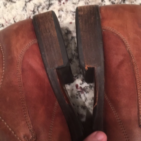 Men’s shoes size 12 brown leather soft - Picture 2 of 4